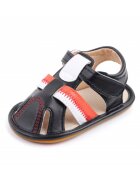 Superbaby Sandale Pentru Baietei - Cu Dungi - Casual - Piele ecologica - Negru