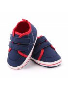 Superbaby Tenisi Casual - Textil - Baieti - Velcro - Bleumarin - Rosu - 3-6 luni -
