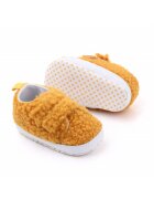 Superbaby Tenisi Model Ciufolici - Casual - Textil - Fete - Velcro - Galben Mustar - 3-6 luni -