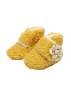 SuperBebeShop Cizme Floricica - Peste glezna - Fete - Galben Mustar