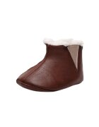 SuperBebeShop Cizme Imblanite - Model Simply - Peste glezna - Baieti/ Fete - Fermoar - Maro