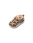 SuperBebeShop Pantofi Imblaniti - Model Animal Print - Textil - Fete - Velcro - Multicolor