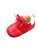 SuperBebeShop Pantofi Imblaniti - Model Bella - Piele ecologica - Fete - Siret - Rosu