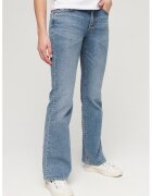 Superdry  Co Blugi bootcut cu talie medie - Albastru deschis