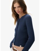 Superdry  Co Cardigan din bumbac organic cu model torsade - Bleumarin