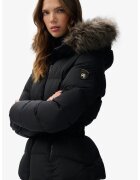 Superdry  Co Geaca cu blana sintetica si curea Fuji - Negru