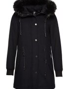 Superdry  Co Geaca lunga cu gluga si buzunare -