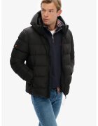 Superdry  Co Geaca matlasata cu buzunare cu fermoar - Negru stins