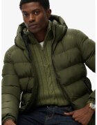 Superdry  Co Geaca matlasata cu buzunare cu fermoar - Verde