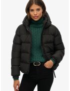 Superdry  Co Geaca scurta bufanta cu gluga - Negru