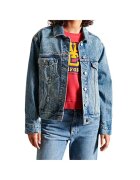Superdry  Co Gheaca din denim Superdry - Bumbac/Elastan - Albastru -