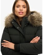 Superdry  Co Jacheta bomber cu vatelina si blana sintetica Everest - Negru