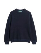 Superdry  Co Pulover uni cu decolteu rotund - Albastru inchis