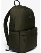 Superdry  Co Rucsac cu buzunar frontal Classic Patch Montana - Negru/Verde inchis