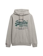 Superdry  Co SUPERDRY - Hanorac regular fit de bumbac cu imprimeu logo - Gri deschis