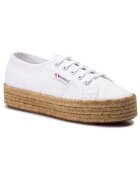 Superga Espadrile pentru femei - 201085660 - material textil - alb -