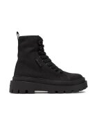 Superga Ghete dama - Textil - Negru - Negru
