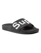 Superga Papuci flip-flop dama - Piele ecologica - Negru