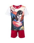 Superman Pijamale scurte - Rosu/Alb