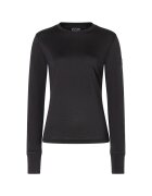 Supernatural Bluza de corp din amestec de lana BIO BASE - pentru dame - culoarea negru - Negru