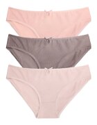 Suwen Set de chiloti - 3 piese - Maro/Roz somon