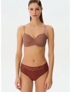 Suwen Sutien balconette cu bretele detasabile - Maro