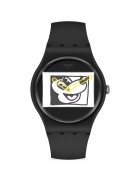 Swatch 1217357593-Ceas Keith Haring Mickey Blanc Sur Noir - Negru