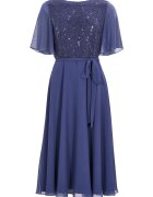 SWING Rochie dama 5AI02500 - Poliester - Albastru - Albastru