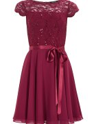 SWING Rochie dama 77760510 - Poliester - Visiniu