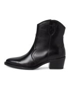 Tamaris Botine cowboy cu fermoar - Negru