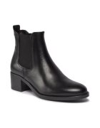 Tamaris Botine dama 303136574 - Piele naturala - Negru -