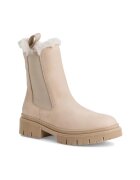 Tamaris Botine dama - casual - piele naturala - bej