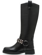 Tamaris Cizme mid-calf de piele ecologica - Negru