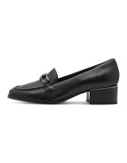 Tamaris Comfort Pantofi loafer de piele ecologica cu toc masiv - Negru