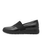Tamaris Comfort Pantofi loafer wedge de piele ecologica - Negru