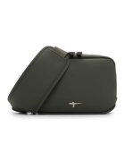 Tamaris Geanta crossbody de piele ecologica cu logo discret - Verde sparanghel