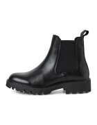 Tamaris Ghete Chelsea de piele cu logo discret - Negru
