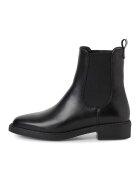 Tamaris Ghete Chelsea de piele - Negru