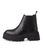Tamaris Ghete Chelsea de piele - Negru
