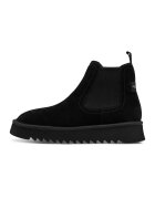 Tamaris Ghete Chelsea din piele intoarsa - Negru