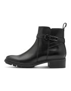 Tamaris Ghete de piele cu fermoar - Negru