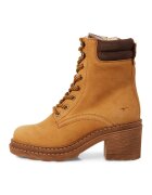 Tamaris Ghete de piele cu toc - Caramel