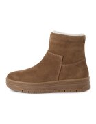 Tamaris Ghete de piele intoarsa cu fermoar - Caramel
