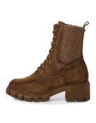 Tamaris Ghete de piele intoarsa cu segment tricotat - Caramel