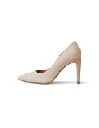 Tamaris Pantofi de piele cu varf ascutit - Crem