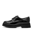 Tamaris Pantofi Oxford din piele ecologica - Negru