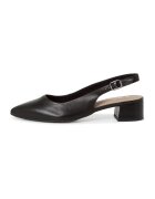 Tamaris Pantofi slingback cu toc masiv - Negru