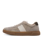 Tamaris Pantofi sport cu insertii din piele intoarsa - Maro taupe deschis/Caramel/Bej deschis