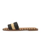 Tamaris Papuci cu aspect tesut - Negru/Bej