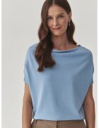 Tatuum Bluza cu decolteu drapat - Albastru pastel
